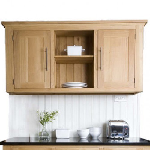 Living Kitchen freestanding oak wall unit
