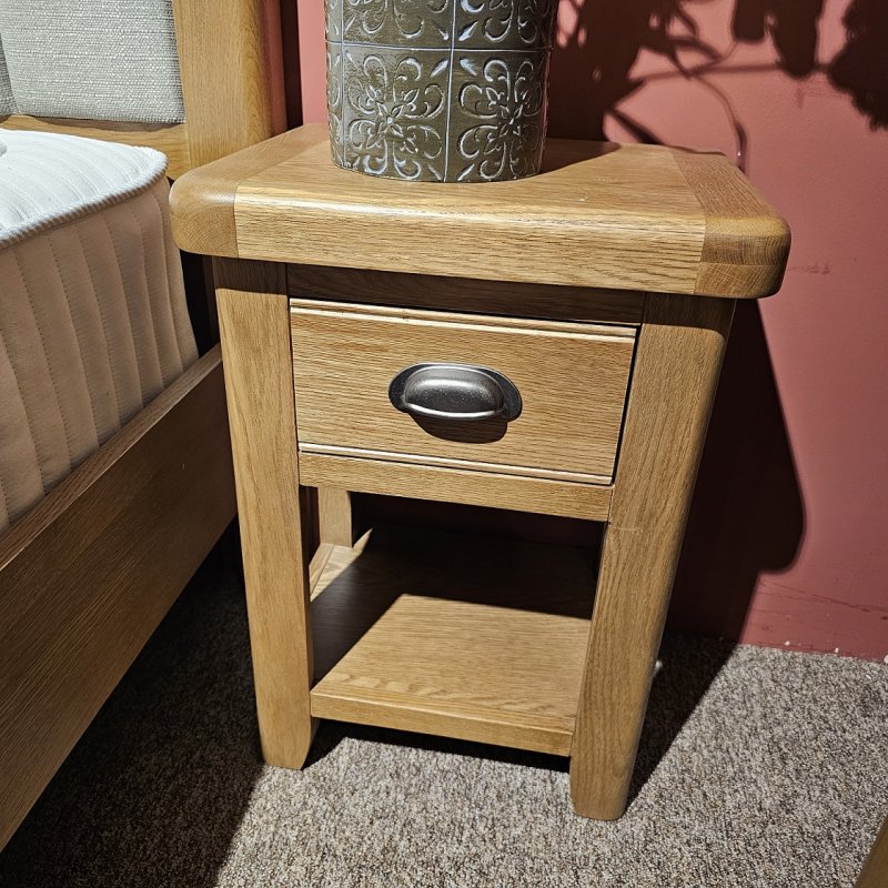 Clearance Woodvale 1 Drawer Bedside