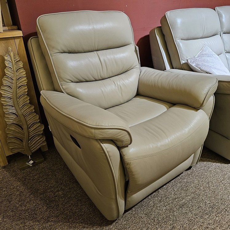 Clearance Lazboy Anderson Manual Recliner Chair (Leather)