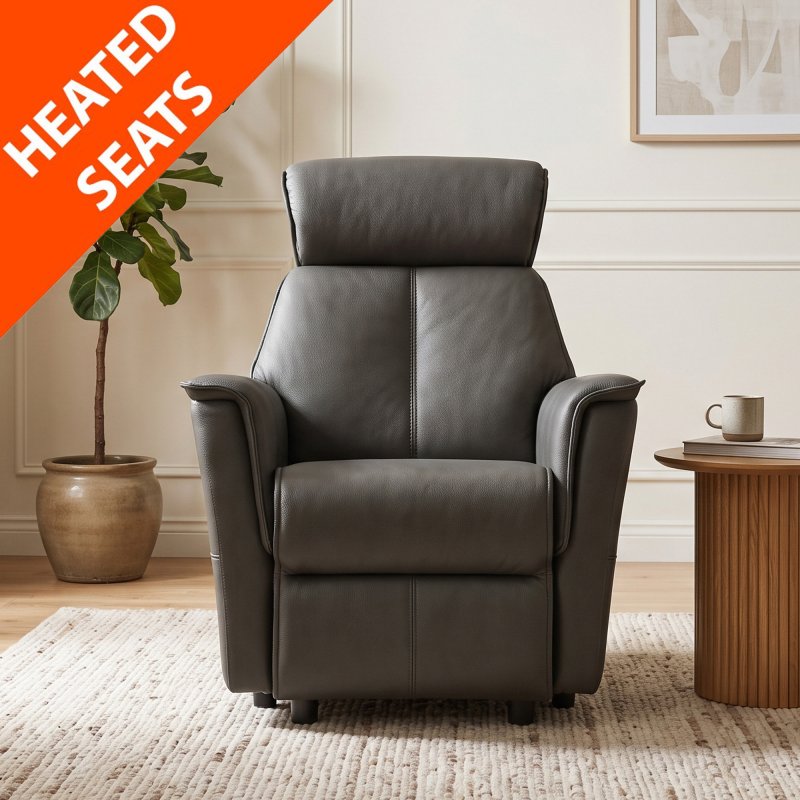 G Plan Kelson Fixed Armchair - Leather with Heated seats