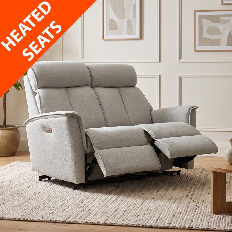 G Plan Kelson Recliner 2 Seater Sofa - Fabric with Heated seats