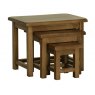 Riad Rustic Oak Small Nest of Tables