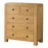 Avon Oak 2 Over 3 Chest of Drawers