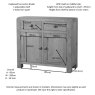 Avon Oak Sideboard 2 Door 2 Drawer