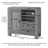 Avon Oak Sideboard Media Unit
