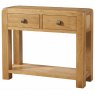 Avon Oak Large Console 2 Drawer & Shelf