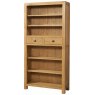 Avon Oak Tall Bookcase with Drawers