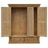 Woodies Pine Triple Wardrobe with Mirror