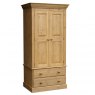 Woodies Woodies Pine Cottage Double Wardrobe with 2 Drawers