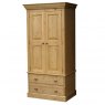 Woodies Woodies Pine Cottage Double Wardrobe with 2 Drawers