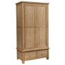 Bristol Oak double wardrobe on drawers