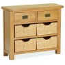 Countryside Small Sideboard (2 drawers) with 4 Baskets