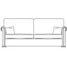 Duresta Waldorf 3 Seat Sofa (2 seat cushions)