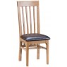 Borg Slat Back Chair PU Seat