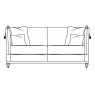 Drawing of duresta sofa