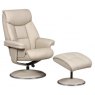 GFA Castile Chair & Footstool - Bone - HOME ASSEMBLY