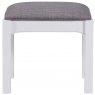 Fleur grey paint dressing table stool