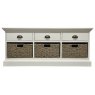 Basket Collection 3 Drawers Over 3 Baskets - 2 Rows High