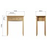 Omega Natural Dressing Table