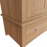 Omega Natural double wardrobe on drawer