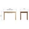 Omega Natural 1.2m Extending Table (Extends to 1.6m)