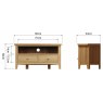 Omega Natural Corner TV Unit