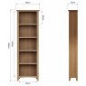 Omega Natural Large Bookcase