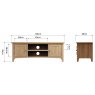 Omega Natural Large TV Unit