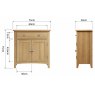 Omega Natural Small Sideboard