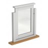Jersey grey paint dressing table mirror