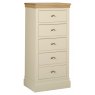 Geneva Painted 5 Drawer Tallboy Chest