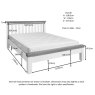 Geneva Painted 4' 6' Double Bed Frame