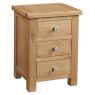 Bristol Oak 3 Drawer Bedside