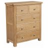 Bristol Oak 2 over 3 chest of drawers
