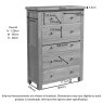 Bristol Oak 2 + 4 Chest of Drawers