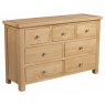 Bristol Oak 3 over 4 chest of drawers