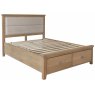 Bergen 4'6'' Fabric Headend & Drawer Footboard Bed