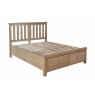 Bergen 4'6'' Wooden Bed with Drawer Foot End