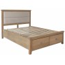 Bergen 5' Fabric Headend & Drawer Footboard Bed