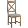Bergen Cross Back Chair - Natural Check