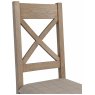 Bergen Cross Back Chair - Natural Check