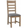Bergen Slatted Dining Chair - Grey Check