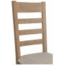 Bergen Slatted Dining Chair - Grey Check