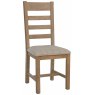 Bergen Slatted Dining Chair - Natural Check