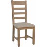 Bergen Slatted Dining Chair - Natural Check