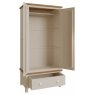 Sigma Grey 2 Door with 1 Drawer Wardrobe