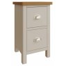 Sigma Grey 2 Drawer Bedside