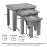 Bristol Oak Nest of Tables