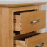 Lisbon Oak 3 Drawer Bedside