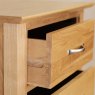 Lisbon Oak 3 Drawer Tall Bedside